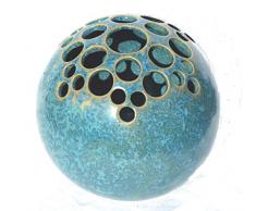 Kugelvase Steckvase Keramik Handarbeit 13 cm