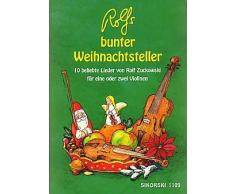 ROLFS BUNTER WEIHNACHTSTELLER - arrangiert für Violine - (für ein bis zwei Instrumente) [Noten / Sheetmusic]