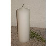 Stumpenkerze 25/7 cm weiß Kerzenrohling 250/70 mm - Hochzeit Taufe zum basteln