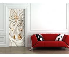 StickerProfis Türtapete selbstklebend TürPoster - GOLDEN Sculpture - Fototapete Türfolie Poster Tapete