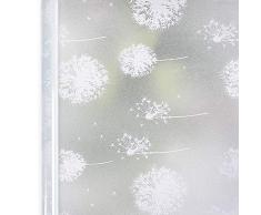Homein Fensterfolie Pusteblume 90x200 cm, Milchglasfolie für Fenster Klebefolie Bad Statisch Haftende Sichtschutzfolie Blickdicht Duschkabine Selbstklebende Folie Sichtfolie UV Schutz & Sichtschutz