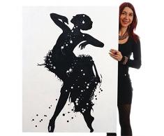 Ölgemälde Tänzerin, 100% handgemaltes Wandbild Gemälde XL, 120x90cm