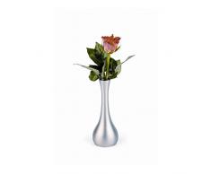 APS 04017 Vase Blume, versilberter Stahl