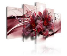 murando - Acrylglasbild Blumen 100x50 cm - 5 Teilig - Bilder Wandbild - modern - Decoration - Orchidee Abstrakt b-C-0155-k-n