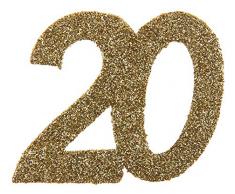 20 20 20 Geburtstag Confetti 20 Geburtstag Konfetti 20 Streudekoration Gold