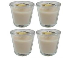 4er Set IKEA SINNLIG - Duftkerze im Glas ( Vanille)