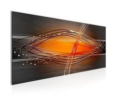 Bilder Abstrakt Wandbild Vlies - Leinwand Bild XXL Format Wandbilder Wohnzimmer Wohnung Deko Kunstdrucke Orang 1 Teilig - MADE IN GERMANY - Fertig zum Aufhängen 103312a