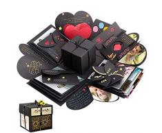Explosion Box, Geschenkbox, Sporgo Kreative Überraschung Box DIY Fotoalbum Handgemachtes Scrapbook Geschenk für Geburtstag, Weihnachten, Jahrestag, Valentinstag, Heiratsantrag, Hochzeit, Muttertag