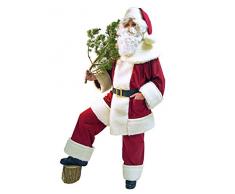 Nikolaus Weihnachtsmann Kostüm Hochwertig Schäfchenplüsch Rustikal