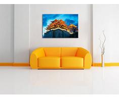 ARTland Glasbild Lotusblume - Schwarz Weiß Wanddekoration Für Wohnzimmer & Bad