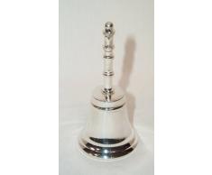 Kleine Tischglocke in klassizistischer Form, Handglocke, silbern