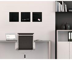 Sigel GL157 Glas-Magnetboard/Magnettafel/Whiteboard artverum, 30 x 30 cm, schwarz - weitere Farben auswählbar