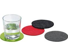 Filz Untersetzer bunt , 8er Set, farbig, Filzuntersetzer
