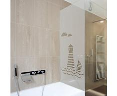 Wandkings Milchglasfolie Leuchtturm Motiv 199 x 86 cm (H x B) für Fenster, Glastüren, Duschen & mehr