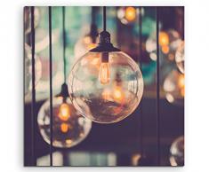 Leinwandbild 60x60cm Künstlerische Fotografie – Designer Glühbirnen auf Leinwand exklusives Wandbild moderne Fotografie für ihre Wand in vielen Größen