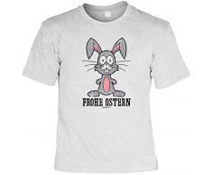 Geschenk zum Osterhasen cooles T-Shirt zur Osterzeit Frohe Ostern Geschenk Ostern Geschenkidee Osterhase Ostern Gr: M Farbe: grau