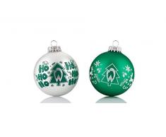 Werder Bremen Christbaumkugeln/Weihnachtskugeln 4 er Set