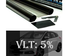 Modrad Tönungsfolie Fenster Auto Fensterfolie Selbsthaftend Scheibenfolie Auto Sonnenschutzfolien Autoscheiben Tönungsfolie 5% 15% 25% 35% VLT