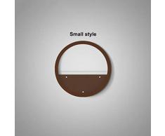 Schmiedeeisen-Wandvase, Saftiger Blumentopf Für Den Innenbereich, Wandblumentopf, Dekoration Aus Transparentem Glas Mit Hängendem Blumentopf-B (Klein)