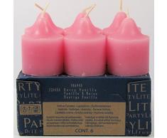 PartyLite 6 Votivkerzen Beerige Vanille aus der Reihe Köstlich / Winteraroma