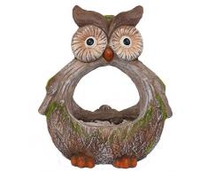 Pflanzgefäß Eule 33 cm groß Dekoeule Gartenfigur Eulenfigur Garteneule Pflanzeule
