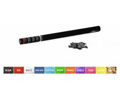 TCM FX Konfetti-Shooter (handbetriebene Konfettikanone 80 cm mit Papierkonfetti in Weiß/Silber, ideal für Hochzeiten, Geburtstage & Bühnenshows) Weiß/Silber