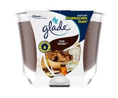 Glade (Brise) Langanhaltende Duftkerze im Glas, Oud Desire (orientalisch), bis zu 39 Std. Brenndauer, 4er Pack (4 x 224g)