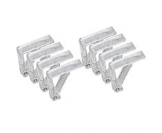 all-around24 8 Stück Tischtuchklammer Transparent, Tischdeckenklammern, Tischtuschhalter (8)