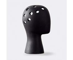 Vase Keramikvase Kreative Mode Weiße Vase Hochzeit Home Decor Moderne Porzellanvase Figur Kopfform Vase Schwarz