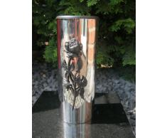 Or Friedhofsvase Vase aus Edelstahl Grabvase Edelstahlvase