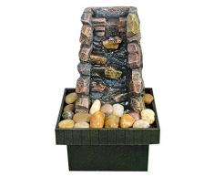 Decoline Zimmer-Brunnen Set mit Stromstecker und Pumpe Wand