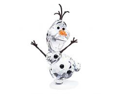 Swarovski Olaf Figur, Glas, transparent, orange, 8.9x5.3x4 cm