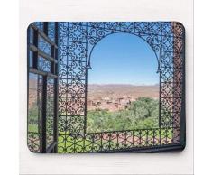 Mauspad mit rutschfester Gummibasis Verzierte Fensterdekoration Gaming Mousepad für Computer Laptop PC