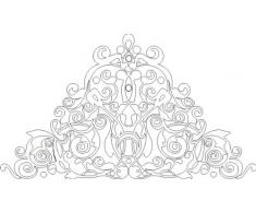 WANDTATTOO / Wandsticker w257 Ranken, Ornamente Wandaufkleber 120x64 cm weiss