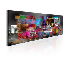 murando Bilder 150x50 cm - Leinwandbild - 1 Teilig - Kunstdruck - Modern - Wandbilder XXL - Wanddekoration - Design - Wand Bild - Abstrakt Bunt f-A-0484-b-b