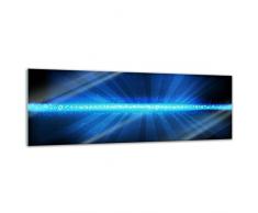 Bilderdepot24 Glasbild Abstrakte Kunst XXX 120 x 40 cm - Deko Glas - brilliante Farben, inkl. Aufhängung