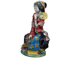 DQQQ Figuren Dekorative Keramikfigur Statue Ornament Porzellanskulptur Sammlerfigur