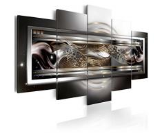 murando - Bilder 200x100 cm - Leinwandbilder - Fertig Aufgespannt - Vlies Leinwand - 5 Teilig - Wandbilder XXL - Kunstdrucke - Wandbild - Abstrakt a-A-0007-b-n