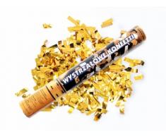 2 x goldener Konfetti Regen 60 cm lang Kanone Shooter Konfettibome Partypopper Hochzeit