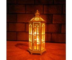 Yschen Kreatives Windlicht des Eisenkerzenständers DREI Kerzenschalen-Inneneinrichtung