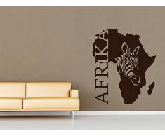 GRAZDesign Geschenke für Eltern Afrika - Wandtattoo Wohnzimmer Zepra - Wandaufkleber Unterricht - Wanddeko Schriftzug / 68x57cm / 630052_57_070