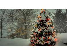 non branded DIY Home Decor Digital Ölgemälde Handbuch Farbmalerei Erwachsene Kinder Paint Number Kits Home Dekorationen Baumgirlande Neujahr Weihnachtsbäume Schnee Winter