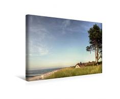 Calvendo Premium Textil-Leinwand 45 cm x 30 cm quer, Ahrenshooper Stand | Wandbild, Bild auf Keilrahmen, Fertigbild auf echter Leinwand, Leinwanddruck Menschen Menschen