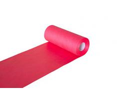 Tischläufer, Tischband, Rollenware aus stoffähnlichem Vlies (Farbe & Breite nach Wahl), ROT, 15cmx25m, ideal für jede Party, Catering, Vereinsfeier, Geburtstagsfeier