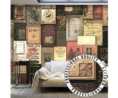 Vlies Fototapete 200x140 cm - 3 Farben zur Auswahl - Top Tapete Wandbilder XXL Wandbild Bild Fototapeten Tapeten Wandtapete Vintage Retro Buch m-C-0242-a-b