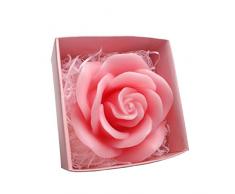 ZPZZPY DIY große Rosenform Kerze Handgemachte Silikonform Schokoladenfondant Kuchenform