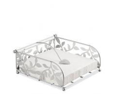 Großer Serviettenhalter im Zweig-Design, Silber für 33 x 33 cm Papier-Servietten (gefaltet)