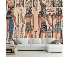 EUFJSDHF Fototapete 3d Effekt Benutzerdefinierte Wandbild Tapete Ägypten Retro Muster TV Hintergrund Hintergrundbild KTV Hotel Abstrakte Wandbild Menschen Ölgemälde Tapete-200cmx140cm