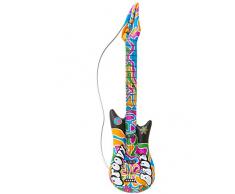 Widmann 04816 Aufblasbare Gitarre Groovy, Unisex – Erwachsene, Mehrfarbig, Taglia unica