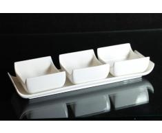 Dipschalen Set 4-tlg. Schalen-Set aus Porzellan Servierschale Snackschale